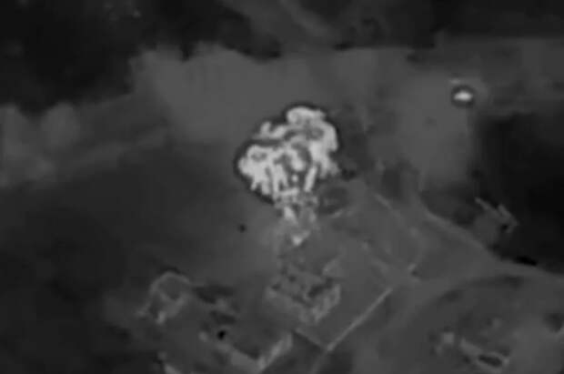 Уничтожение мест скопления боевиков ВСУ в Орехове сняли с воздуха