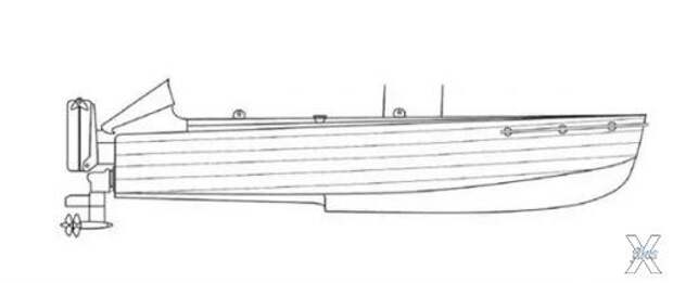 Схема итальянской лодки-брандера типа...