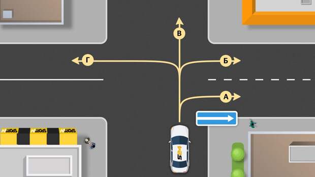 Вопрос с экзамена в ГАИ, на котором ошибается каждый третий водитель: в каком направлении позволено ехать?