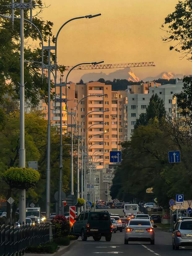 Закат в ритме города