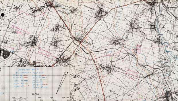 Линия фронта у Пуффендорфа, ноябрь 1944 года. Hell on Wheels in the Drive to the Roer: The Employment of the 2nd Armored Division in a Limited Objective Attack: A Research Report, Part 1–5. – Fort Knox, Ky: [US Army Armor School], 1946 - Контрудар у Пуффендорфа | Военно-исторический портал Warspot.ru