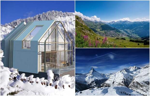 На территории горнолыжного курорта Вербье планируется строительство эффектной резиденции в стиле горного шале (визуализация Verbier Chalet).