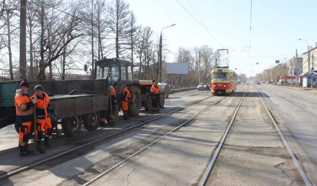 Замена трамвайных рельс запланирована в ходе ремонта улицы Гагарина в Ижевске