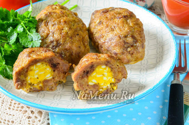 зразы с яйцом и сыром в духовке