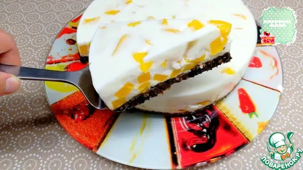 Такой ЙОГУРТОВЫЙ ТОРТ без ВЫПЕЧКИ с персиком И ОСНОВОЙ из чернослива вы точно НЕ ГОТОВИЛИ