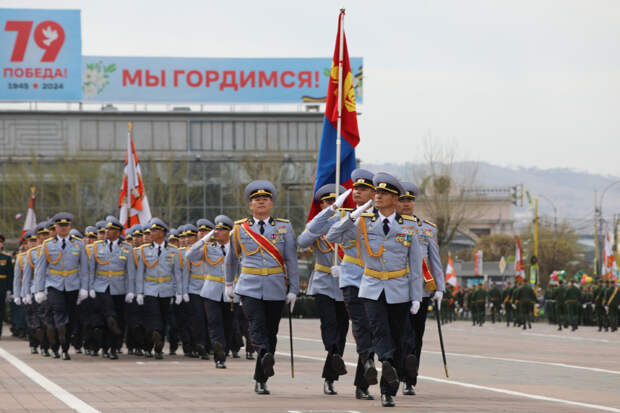 В Республике Бурятия военнослужащие Вооруженных сил Монголии приняли участие в мероприятиях, посвященных 79-й годовщине Великой Победы