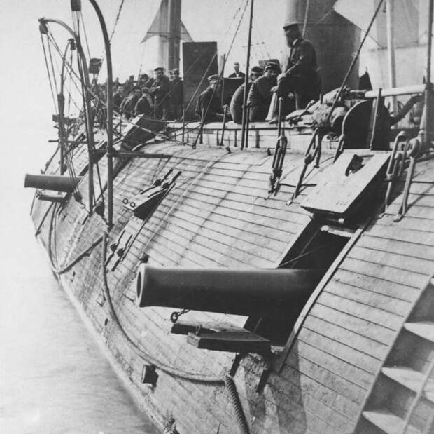 Броненосец USS Galena был одним из трёх первых броненосцев американского флота, 1862