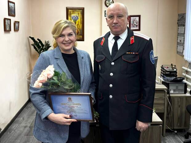 Майкопский казачий отдел Кубанского казачьего войска отметил вклад Майкопского телевидения