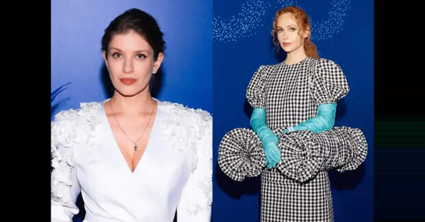 Аня Чиповская, Александр Рогов, падчерица Ивана Урганта Эрика Кикнадзе, Александр Гудков и Ксения Собчак в модных образах на ужине The Blueprint