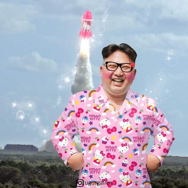 Мировые лидеры примеряют образ фанатов "Hello Kitty"