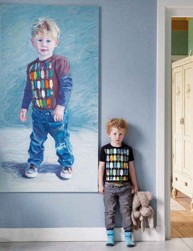 Украшение комнаты - портрет сына