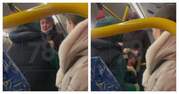 Агрессивная пассажирка автобуса