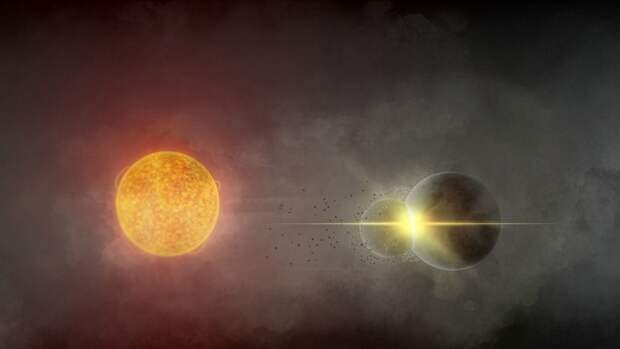 Астрономы заметили редчайшее столкновение двух экзопланет