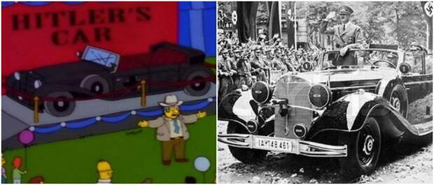 На мультяшной выставке показали реальный автомобиль Гитлера. /Фото: acidcow.com На мультяшной выставке показали реальный автомобиль Гитлера. /Фото: acidcow.com