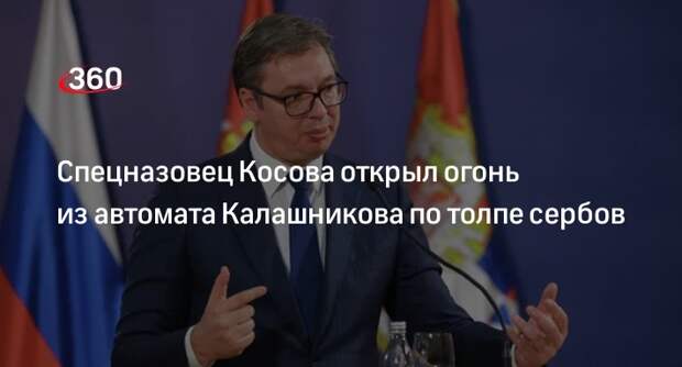 Вучич: представитель ROSU с Калашниковым открыл огонь по отступающим сербам