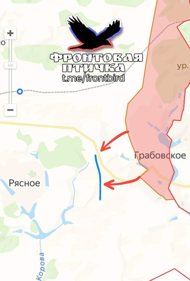 Карта продвижения группировки «Север», 9 марта 2026 г.