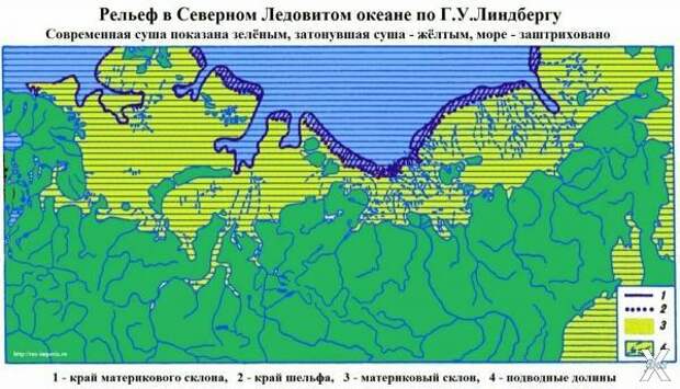 Карта затопления Севера Евразии