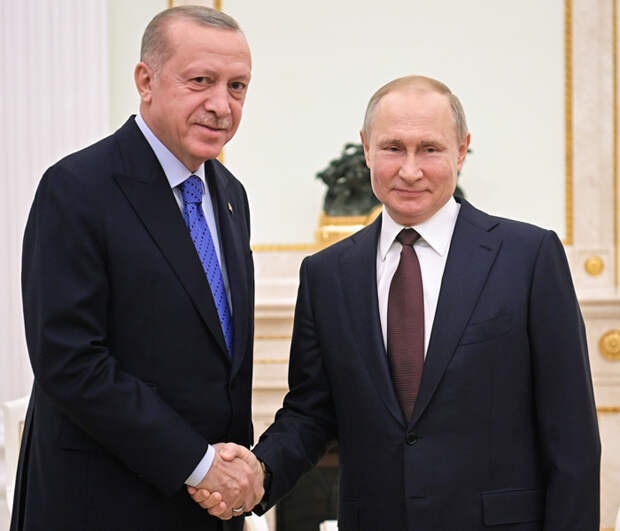 Реджеп Эрдоган и Владимир Путин