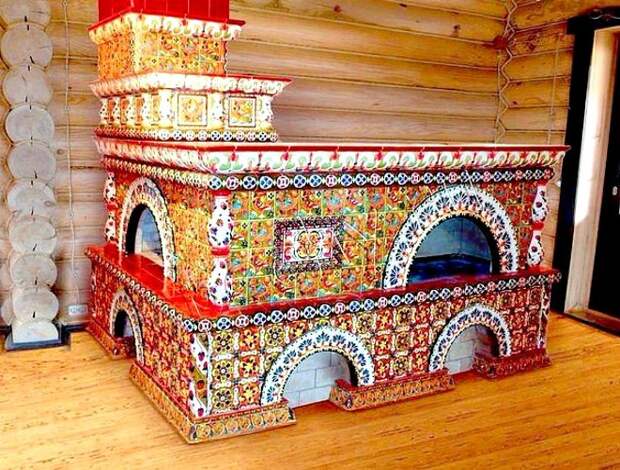 Русская печь в современном интерьере загородного дома (38 фото)