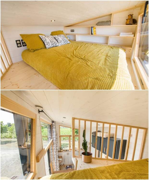 Просторная и светлая спальная комната расположена на втором ярусе (модель The ia Orana). Просторная и светлая спальная комната расположена на втором ярусе (модель The ia Orana).