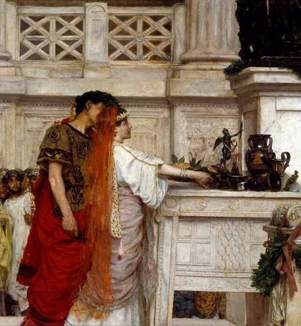 Фрагмент картины «Свадебное предожение». Джованни Музиоли, 1884 г.