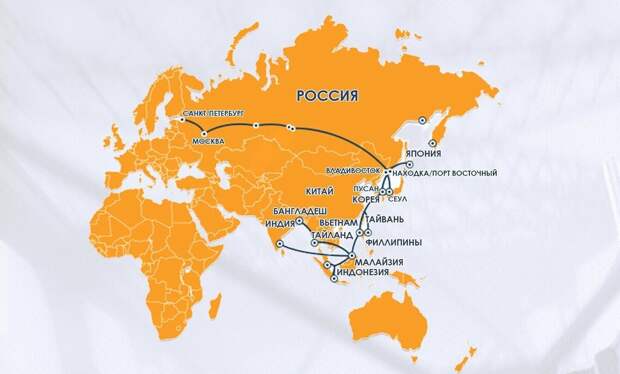 главные торговые пути Ю-В Азии (иллюстрация из открытых источников)