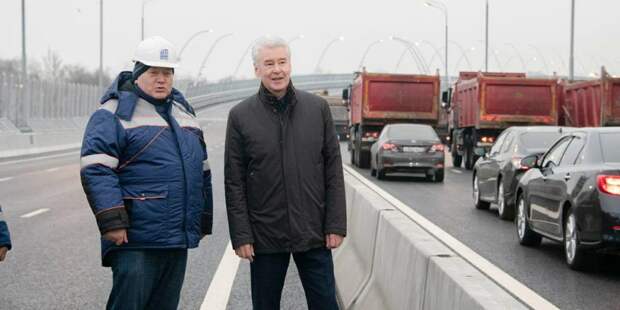 Собянин открыл движение по уникальному балочному мосту в СЗАО. Фото: Mos.ru