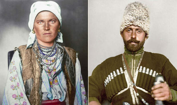 Цветные столетние фотографии иммигрантов, прибывших в США, раскрывают контраст культур