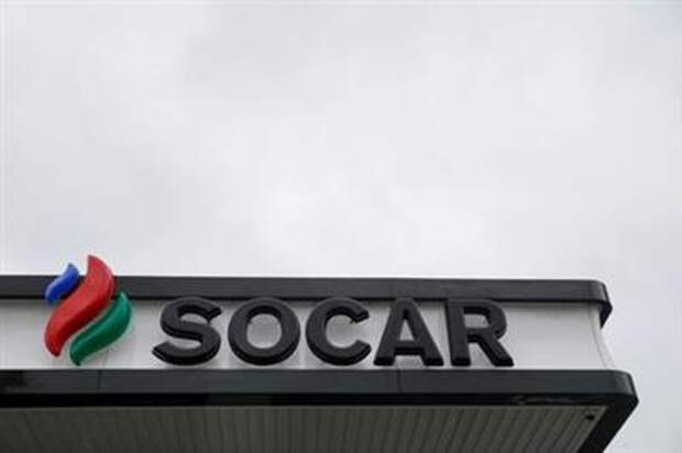 The logo of SOCAR Energy is seen at a company's gas station in Kiev, Ukraine October 6, 2017. REUTERS/Valentyn Ogirenko