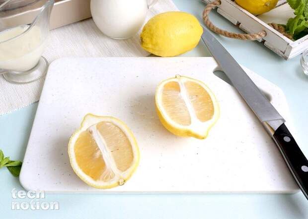 Лимоны разрезать вдоль / Изображение: дзен-канал technotion
