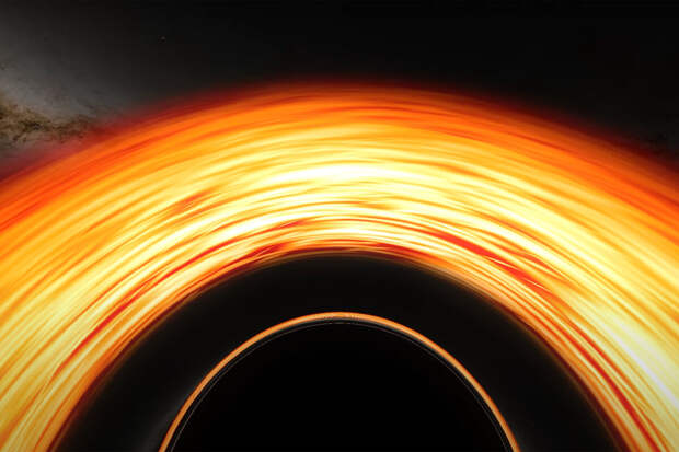 NASA: создана симуляция полета в черную дыру массой в 4,3 млн солнц