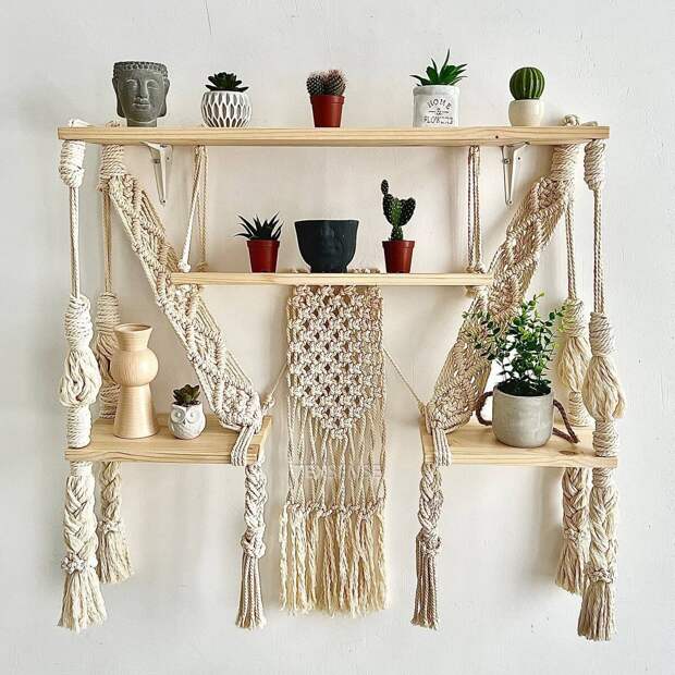 Полка макраме, которую сделала я