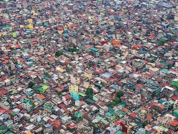 Трущобы Манилы с высоты птичьего полета