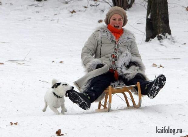 Зимние девушки (35 фото)