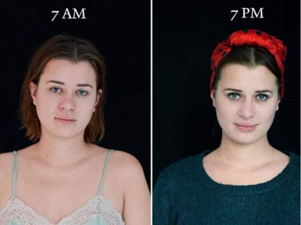 Как меняется внешность человека в течение дня (10 фото)
