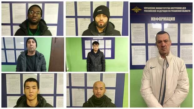 Семерых мигрантов, включая убийцу и педофила, депортировали из РФ рязанские полицейские