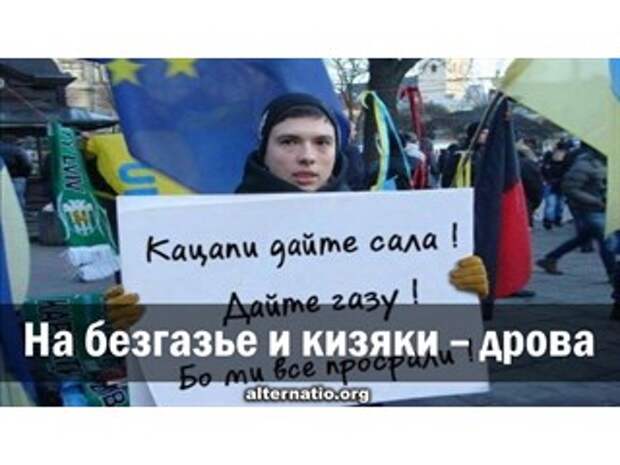 На безгазье и кизяки – дрова