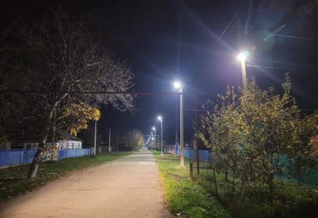 В Кошехабльском районе восстановили освещение улиц в поселке Майском