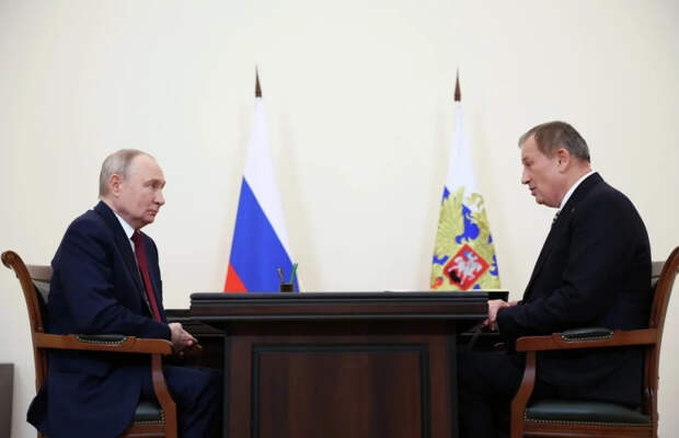 Путин встретился с губернатором Ленинградской области