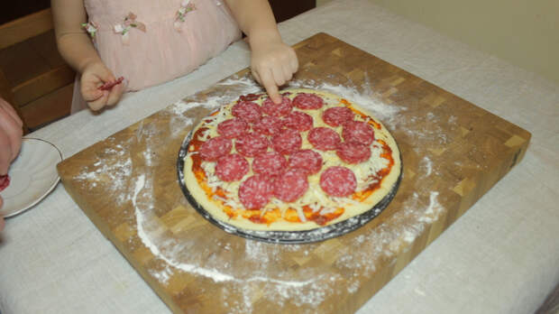Пицца пепперони в домашних условиях Еда, Рецепт, Пицца, Пепперони, Длиннопост, Видео
