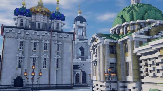 Студенты-энтузиасты воспроизвели центр Твери в игре Minecraft