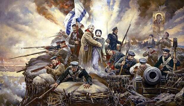 Художник Василий Нестеренко - «Отстоим Севастополь». /изображение взято из открытых источников/