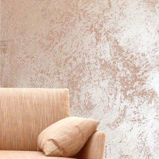 Декоративная штукатурка-песок в современном интерьере (25 фото)