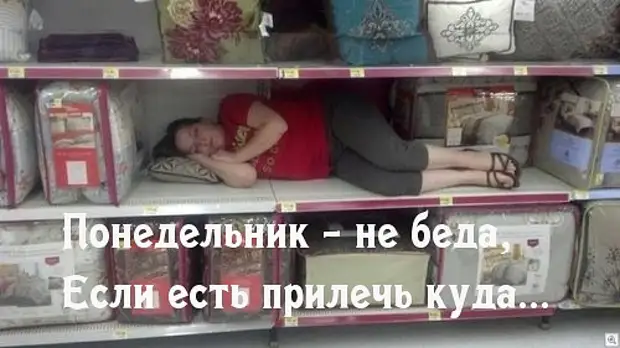 На рынке в мясной павильон входит женщина, гружёная сумками...