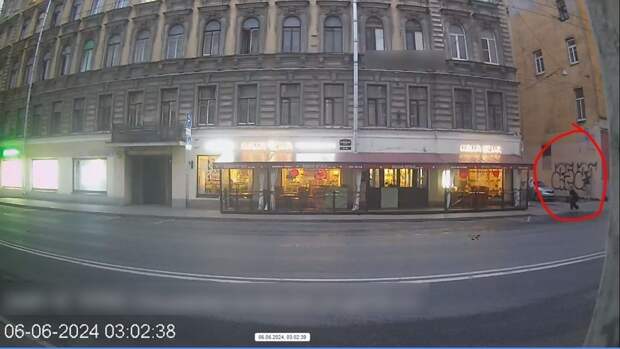 В Петербурге нашли вандалов, испортивших фасад здания на Загородном проспекте