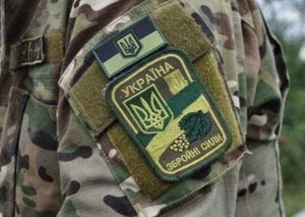 Вместо войны, военнослужащие растягивают флаг
