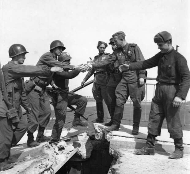 Встреча на Эльбе вторая мировая война, история, фото