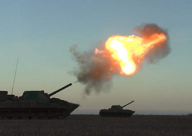 Минобороны России публикует кадры боевой работы артиллерийских подразделений ВДВ в южном секторе зоны СВО