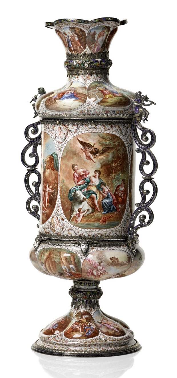 Великолепные работы из серебра, эмали и горного хрусталя венского ювелира Германа Бёма