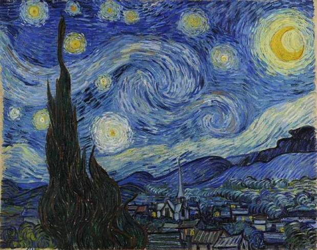 Звёздная ночь, Винсент Ван Гог.